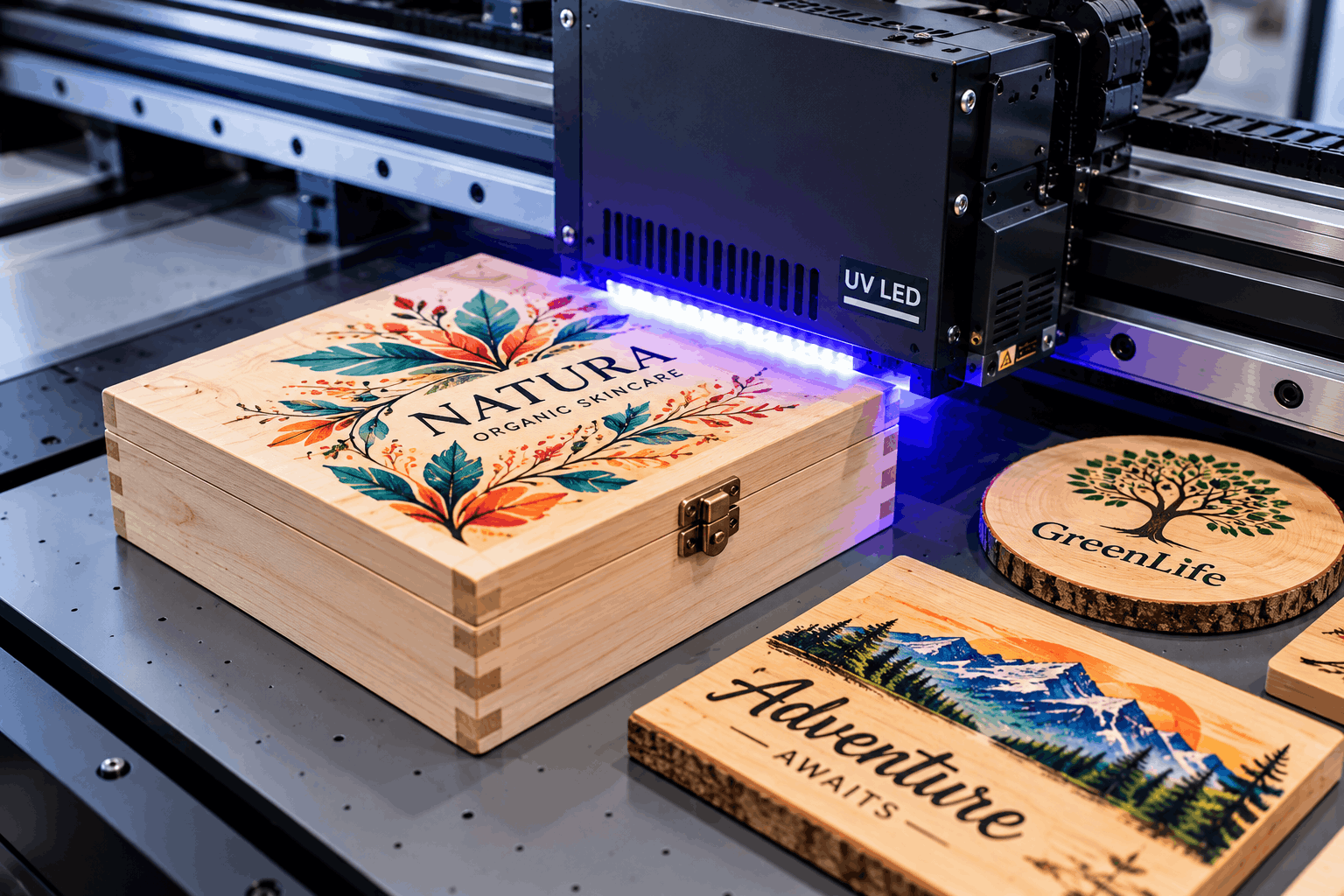 Holz personalisieren mit UV-Druck